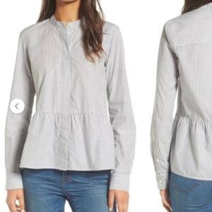 Madewell Lakeside Stripe Peplum Top